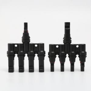 1500V MC4 T branch connector 4 to 1 Parallel solar cable connector